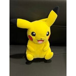 2024 NINTENDO Pokemon Pikachu 9” w/ ears Plush Stuffed Animal By Game Freak